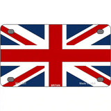 Britain Flag Metal Novelty License Plate 4" x 2.2" (MLP)