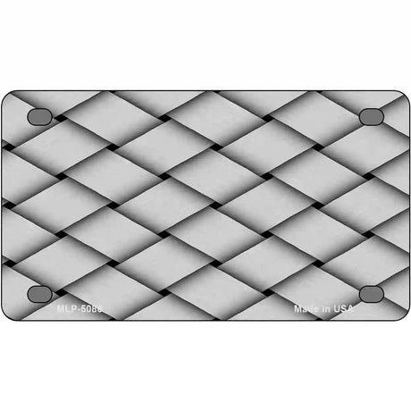 Weave Customizable Metal Novelty License Plate 4" x 2.2" (MLP)