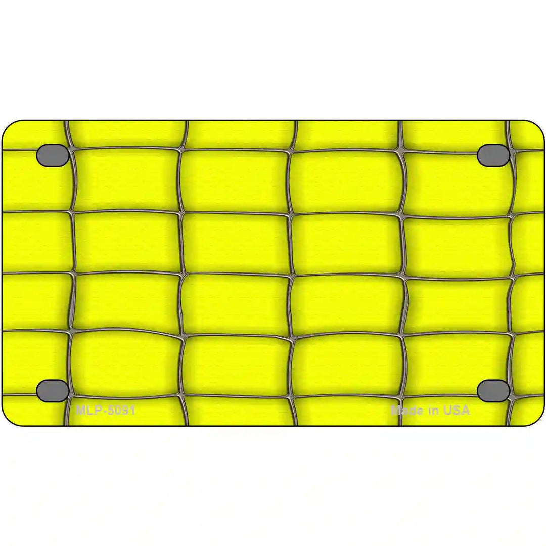 Web Yellow Metal Novelty License Plate 4" x 2.2" (MLP)