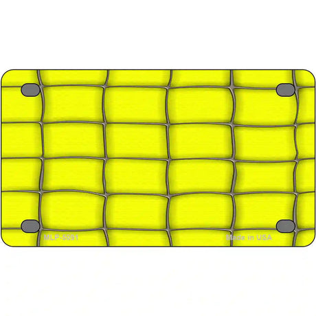 Web Yellow Metal Novelty License Plate 4" x 2.2" (MLP)