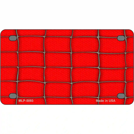 Web Red Metal Novelty License Plate 4" x 2.2" (MLP)