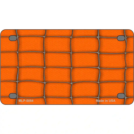 Web Orange Metal Novelty License Plate 4" x 2.2" (MLP)