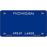Michigan Great Lakes Plate Novelty State Blank Metal License Plate 4" x 2.2" (MLP)