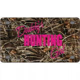 Daddys Hunting Girl Metal Novelty License Plate 4" x 2.2" (MLP)