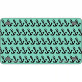 Mint Black Anchor Metal Novelty License Plate 4" x 2.2" (MLP)