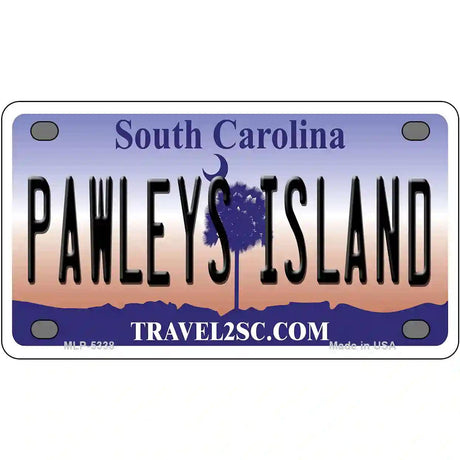 Pawleys Island South Carolina Metal Novelty License Plate 4" x 2.2" (MLP)