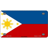 Philippines Flag Metal Novelty License Plate 4" x 2.2" (MLP)