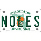 Noles Florida Novelty Metal License Plate 4" x 2.2" (MLP)
