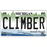 Climber Michigan Metal Novelty License Plate 4" x 2.2" (MLP)