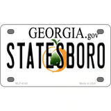 Statesboro Georgia Novelty Metal License Plate 4" x 2.2" (MLP)