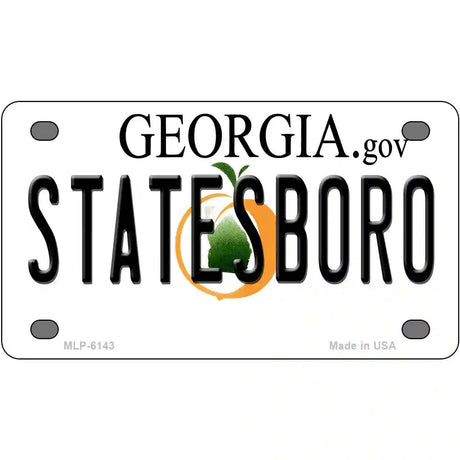 Statesboro Georgia Novelty Metal License Plate 4" x 2.2" (MLP)