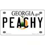Peachy Georgia Novelty Metal License Plate 4" x 2.2" (MLP)