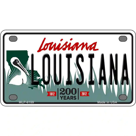Louisiana Novelty Metal License Plate 4" x 2.2" (MLP)