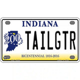 Tailgtr Indiana Bicentennial Novelty Metal License Plate 4" x 2.2" (MLP)