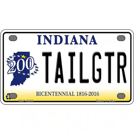 Tailgtr Indiana Bicentennial Novelty Metal License Plate 4" x 2.2" (MLP)
