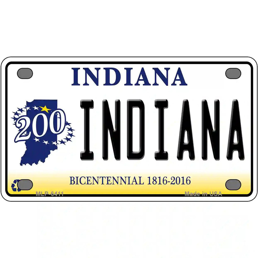 Indiana Novelty Metal License Plate 4" x 2.2" (MLP)