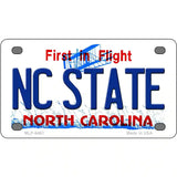 North Carolina State Novelty Metal License Plate 4" x 2.2" (MLP)