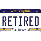 Retired West Virginia Novelty Metal License Plate 4" x 2.2" (MLP)