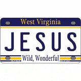 Jesus West Virginia Novelty Metal License Plate 4" x 2.2" (MLP)