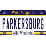 Parkersburg West Virginia Novelty Metal License Plate 4" x 2.2" (MLP)