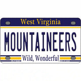 Mountaineers West Virginia Novelty Metal License Plate 4" x 2.2" (MLP)