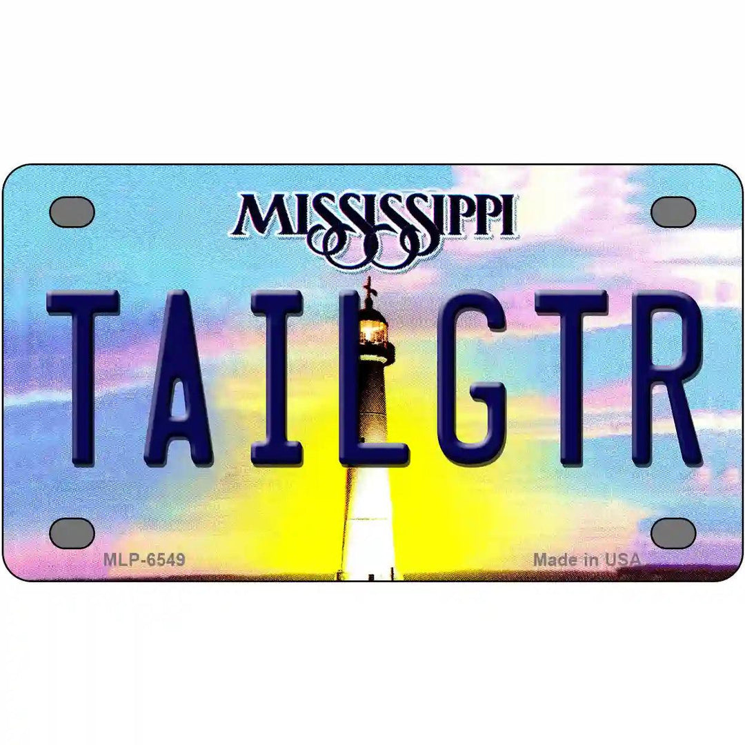 Tailgtr Mississippi Novelty Metal License Plate 4" x 2.2" (MLP)