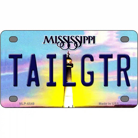 Tailgtr Mississippi Novelty Metal License Plate 4" x 2.2" (MLP)