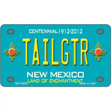 Tailgtr New Mexico Novelty Metal License Plate 4" x 2.2" (MLP)