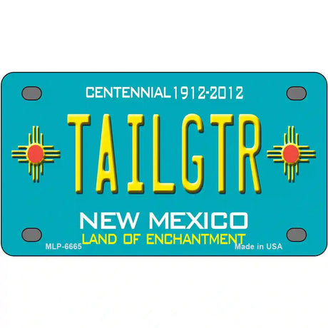 Tailgtr New Mexico Novelty Metal License Plate 4" x 2.2" (MLP)