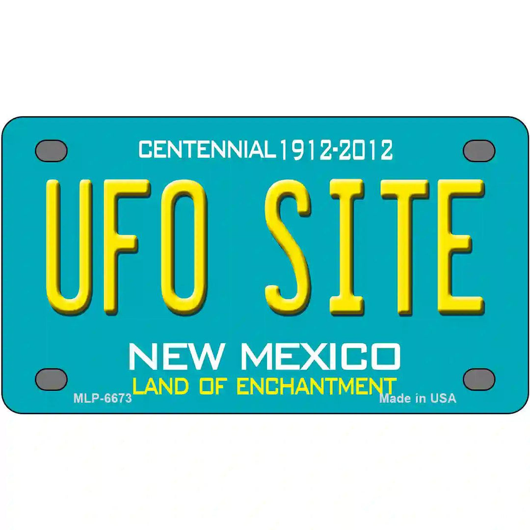 UFO Site New Mexico Novelty Metal License Plate 4" x 2.2" (MLP)
