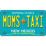 Moms Taxi New Mexico Novelty Metal License Plate 4" x 2.2" (MLP)