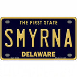 Smyrna Delaware Novelty Metal License Plate 4" x 2.2" (MLP)