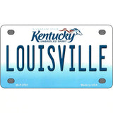 Louisville Kentucky Novelty Metal License Plate 4" x 2.2" (MLP)