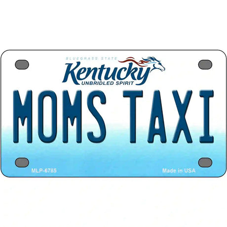 Moms Taxi Kentucky Novelty Metal License Plate 4" x 2.2" (MLP)