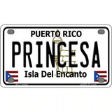Princesa Puerto Rico Metal Novelty License Plate 4" x 2.2" (MLP)