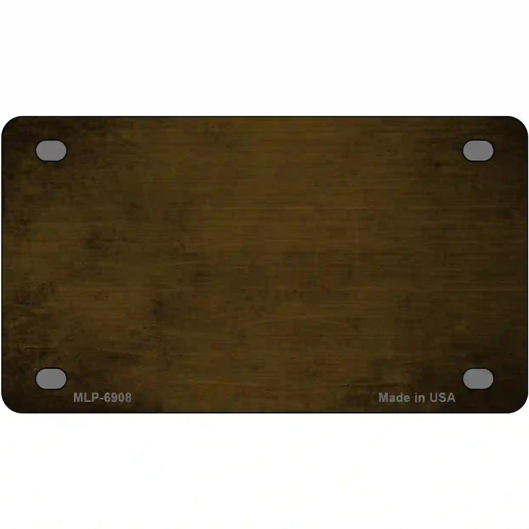 Brown Oil Rubbed Solid Metal Novelty License Plate 4" x 2.2" (MLP)