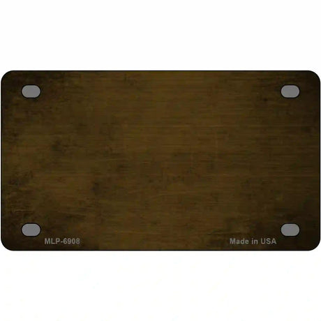Brown Oil Rubbed Solid Metal Novelty License Plate 4" x 2.2" (MLP)