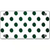 Green White Dots Oil Rubbed Metal Novelty License Plate 4" x 2.2" (MLP)