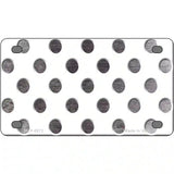 Black White Dots Oil Rubbed Metal Novelty License Plate 4" x 2.2" (MLP)