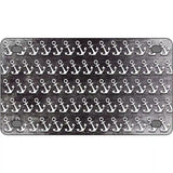 Black White Anchor Oil Rubbed Metal Novelty License Plate 4" x 2.2" (MLP)