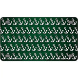 Green White Anchor Oil Rubbed Metal Novelty License Plate 4" x 2.2" (MLP)