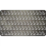 Tan White Anchor Oil Rubbed Metal Novelty License Plate 4" x 2.2" (MLP)