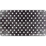 Black White Small Dots Oil Rubbed Metal Novelty License Plate 4" x 2.2" (MLP)