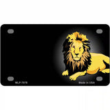 Lion Offset Metal Novelty License Plate 4" x 2.2" (MLP)