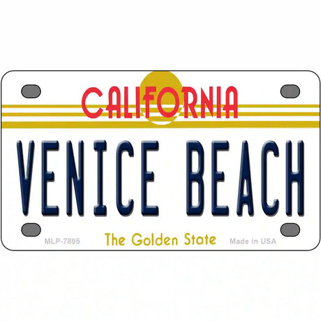 Venice Beach California Novelty Metal License Plate 4" x 2.2" (MLP)