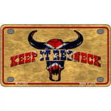 Keep It Redneck Novelty Metal License Plate 4" x 2.2" (MLP)