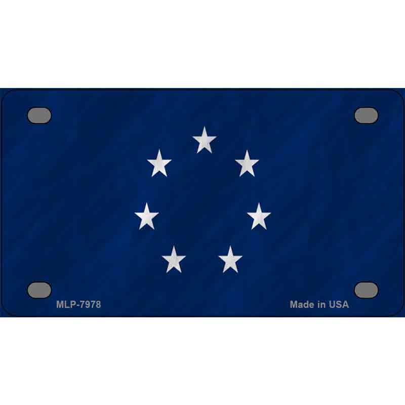 First Confederate Flag 7 Stars Novelty Metal License Plate