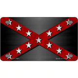 Confederate Stripes Red Novelty Metal License Plate 4" x 2.2" (MLP)