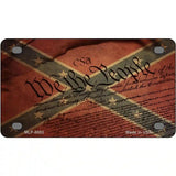 We The People Confederate Novelty License Plate 4" x 2.2" (MLP)