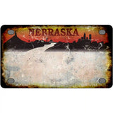Nebraska Rusty Novelty Metal License Plate 4" x 2.2" (MLP) / Yes